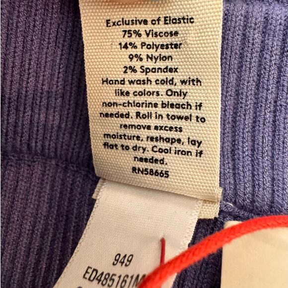 NEW OPEN EDIT NORDSTROM Rib Zip Front Sweater Knit Midi Skirt Size XL - Picture 6 of 8